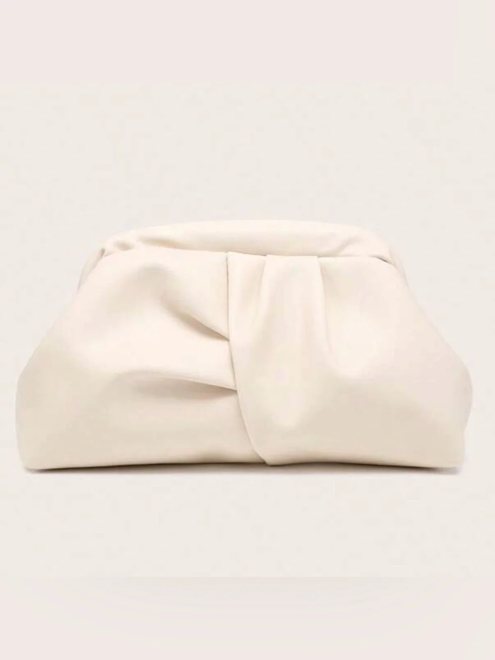 Apricot Woven Clutch Bag -